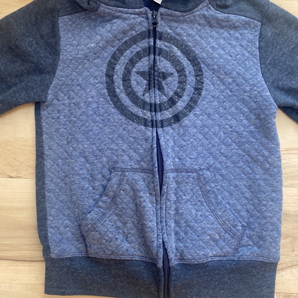 Avengers Zipper Hoodies Boys Size XS Jacket. Captain America. - Picture 2 of 9